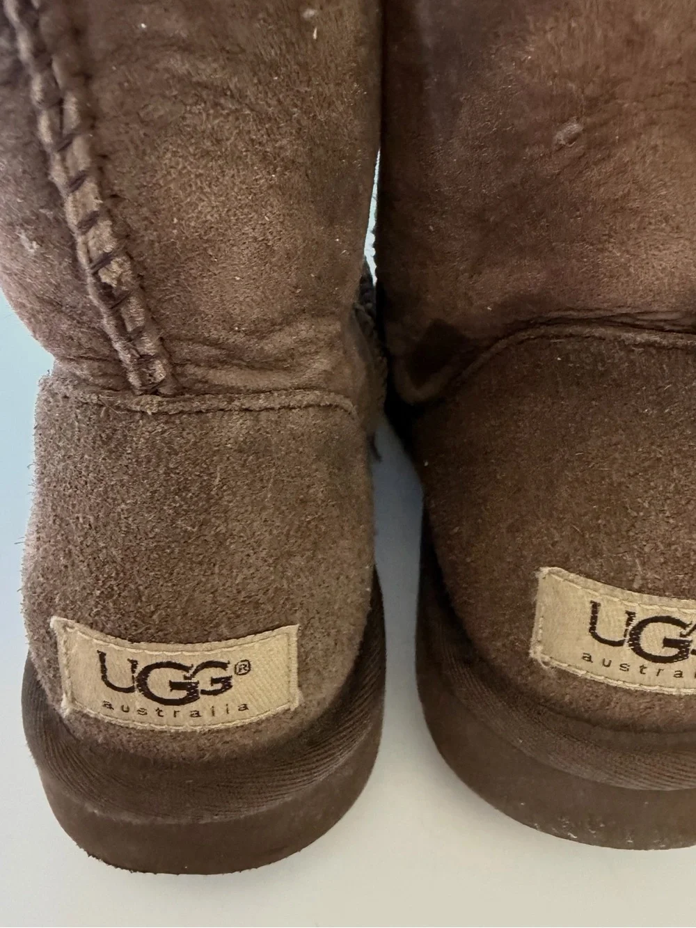 UGG Classic Short Boots Chocolate Brown Suede vintage Y2K 8 women’s